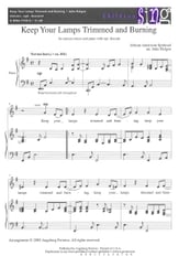 Keep Your Lamps Trimmed and Burning Unison/Two-Part choral sheet music cover